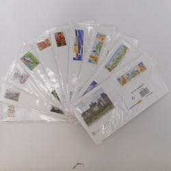 Lot de 100 enveloppes prêt à poster Internationale commémoratives.