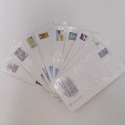 Lot de 100 enveloppes prêt à poster Internationale commémoratives.