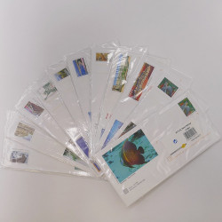 Lot de 100 enveloppes prêt à poster Internationale commémoratives.