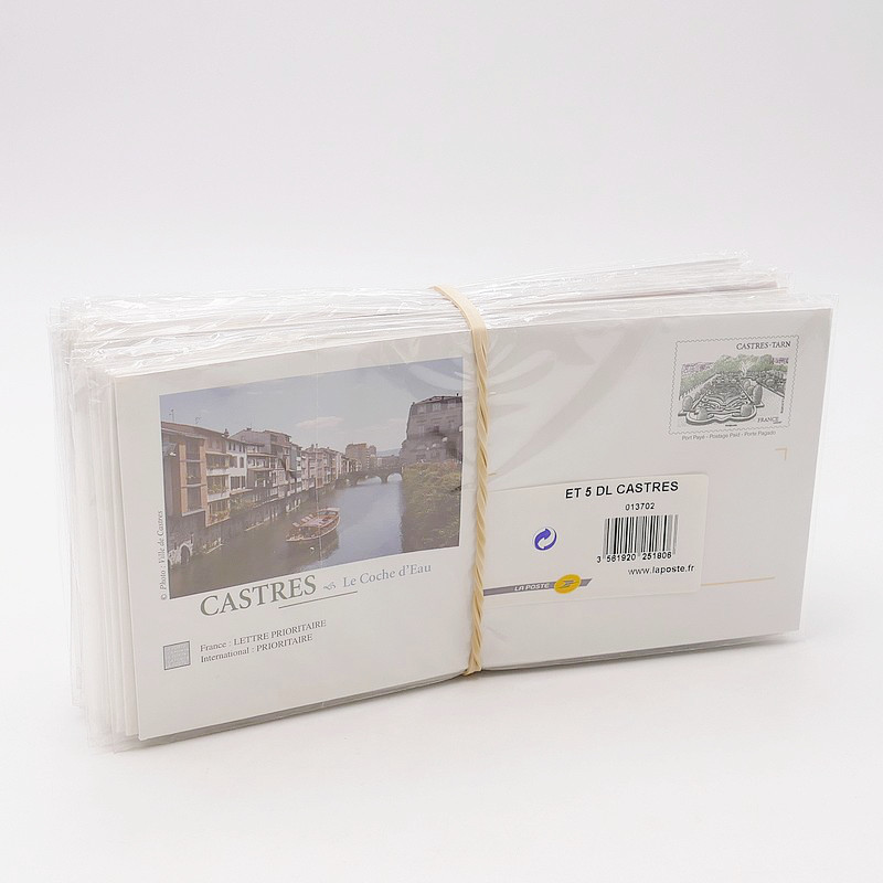 Lot de 100 enveloppes prêt à poster Internationale commémoratives.