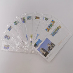 Lot de 100 enveloppes prêt à poster Internationale commémoratives.