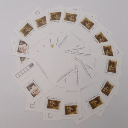 Lot d'entiers postaux et enveloppes prêt à poster France commémoratives en une boite.