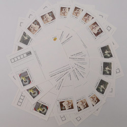 Lot d'entiers postaux et enveloppes prêt à poster France commémoratives en une boite.