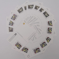 Lot d'entiers postaux et enveloppes prêt à poster France commémoratives en une boite.