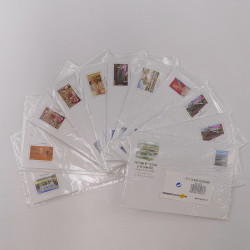 Lot d'entiers postaux et enveloppes prêt à poster France commémoratives en une boite.