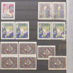 Lot de timbres de France 1963-1979 neufs et oblitérés en un album.