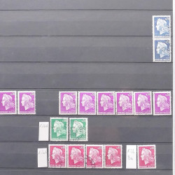 Lot de timbres de France 1963-1979 neufs et oblitérés en un album.