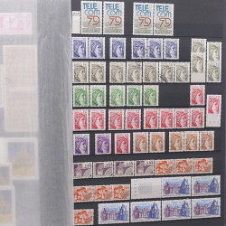 Lot de timbres de France 1963-1979 neufs et oblitérés en un album.