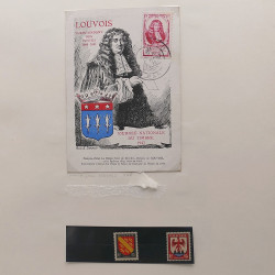 Collection timbres de France 1945-1960 oblitérés en album Safe.