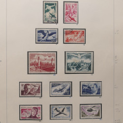 Collection timbres de France 1945-1960 oblitérés en album Safe.