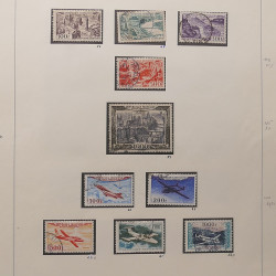 Collection timbres de France 1945-1960 oblitérés en album Safe.