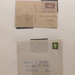 Collection timbres de France 1945-1960 oblitérés en album Safe.