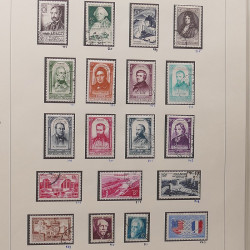 Collection timbres de France 1945-1960 oblitérés en album Safe.
