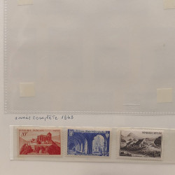 Collection timbres de France 1945-1960 oblitérés en album Safe.