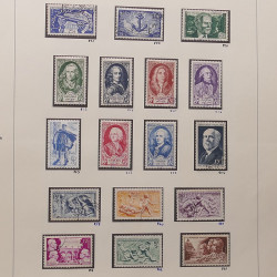 Collection timbres de France 1945-1960 oblitérés en album Safe.