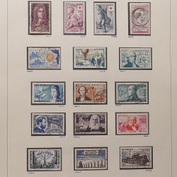 Collection timbres de France 1945-1960 oblitérés en album Safe.