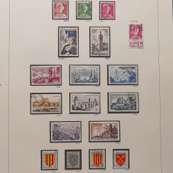 Collection timbres de France 1945-1960 oblitérés en album Safe.