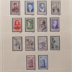 Collection timbres de France 1945-1960 oblitérés en album Safe.