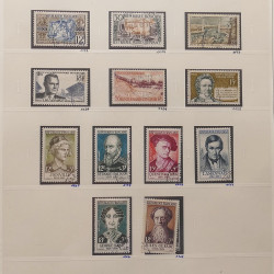 Collection timbres de France 1945-1960 oblitérés en album Safe.
