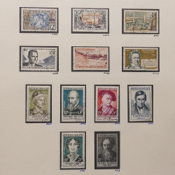 Collection timbres de France 1945-1960 oblitérés en album Safe.