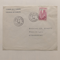 Collection timbres de France 1945-1960 oblitérés en album Safe.