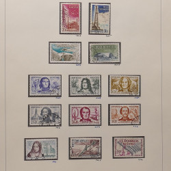Collection timbres de France 1945-1960 oblitérés en album Safe.
