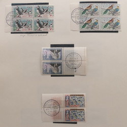 Collection timbres de France 1945-1960 oblitérés en album Safe.