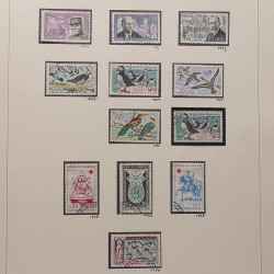 Collection timbres de France 1945-1960 oblitérés en album Safe.