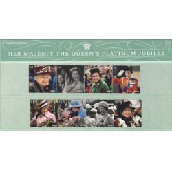 Grande Bretagne 70 ans de la règne Elisabeth II timbres N°5311-5318 série neuf**.