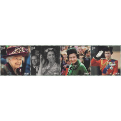 Grande Bretagne 70 ans de la règne Elisabeth II timbres N°5311-5314 neuf**.