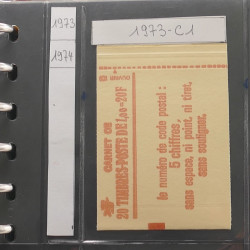 Lot de 59 carnets de timbres de France 1974-1991 en un album.