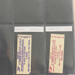 Lot de 59 carnets de timbres de France 1974-1991 en un album.