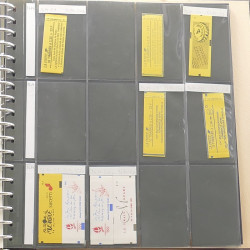 Lot de 59 carnets de timbres de France 1974-1991 en un album.