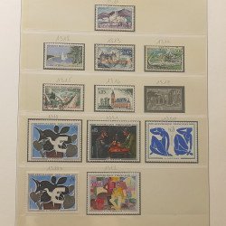 Collection timbres de France 1960-1974 neufs et oblitérés en album Lindner.