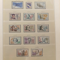 Collection timbres de France 1960-1974 neufs et oblitérés en album Lindner.