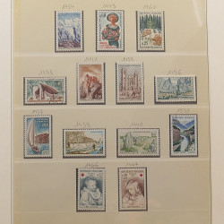 Collection timbres de France 1960-1974 neufs et oblitérés en album Lindner.