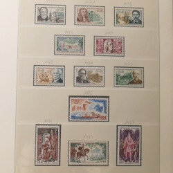 Collection timbres de France 1960-1974 neufs et oblitérés en album Lindner.