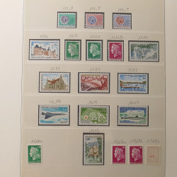 Collection timbres de France 1960-1974 neufs et oblitérés en album Lindner.