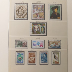 Collection timbres de France 1960-1974 neufs et oblitérés en album Lindner.