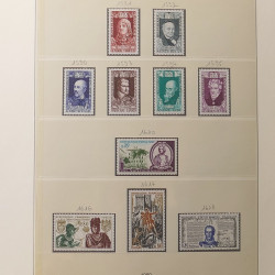 Collection timbres de France 1960-1974 neufs et oblitérés en album Lindner.