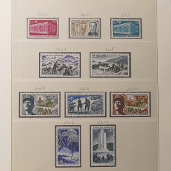 Collection timbres de France 1960-1974 neufs et oblitérés en album Lindner.