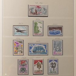 Collection timbres de France 1960-1974 neufs et oblitérés en album Lindner.