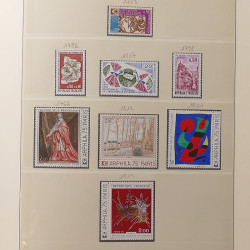 Collection timbres de France 1960-1974 neufs et oblitérés en album Lindner.