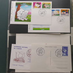 Collection entiers postaux de France 1997-2003 en album Lindner.