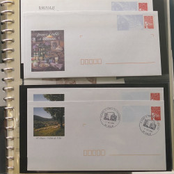 Collection entiers postaux de France 1997-2003 en album Lindner.