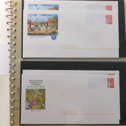 Collection entiers postaux de France 1997-2003 en album Lindner.
