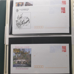 Collection entiers postaux de France 1997-2003 en album Lindner.
