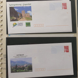 Collection entiers postaux de France 1997-2003 en album Lindner.