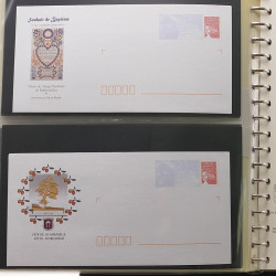 Collection entiers postaux de France 1997-2003 en album Lindner.
