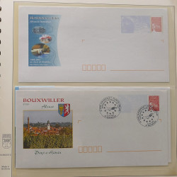 Collection entiers postaux de France 1997-2003 en album Lindner.